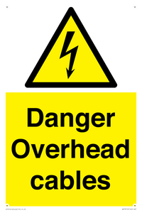 danger overhead cables